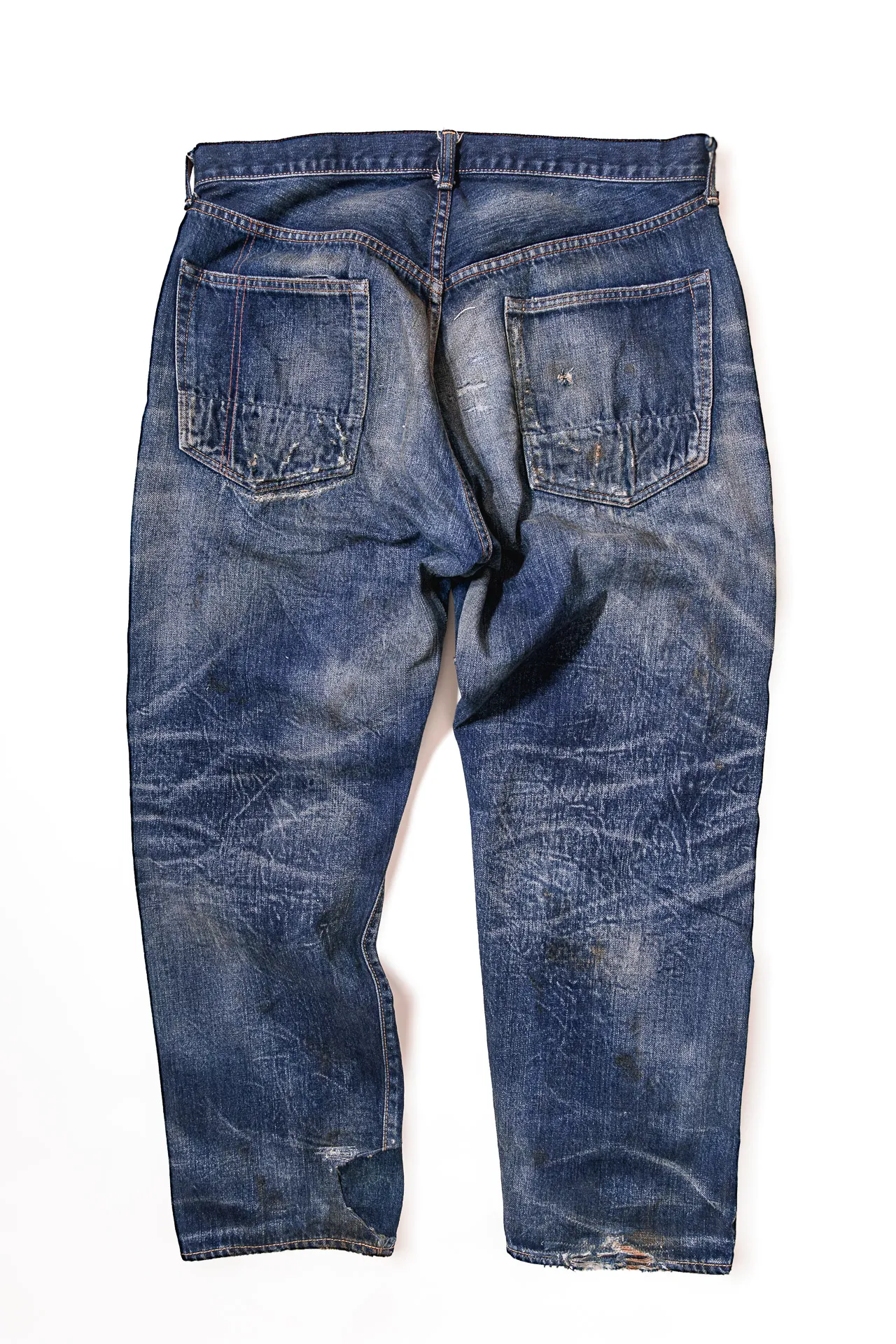 岡山のデニム加工会社 パンツ裏